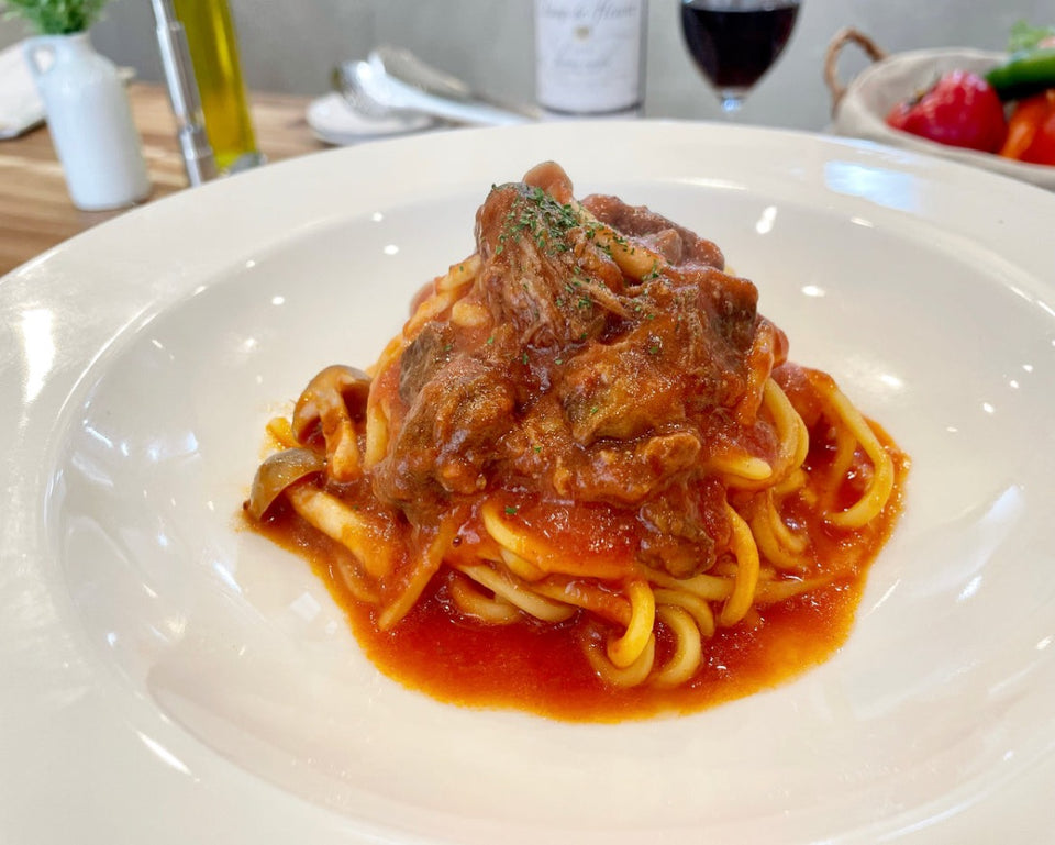 画像をギャラリービューアに読み込む, 飛騨牛ゴロゴロ牛すじの贅沢トマトソース(生パスタ付き)